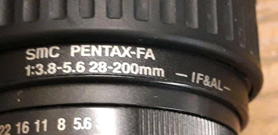 SMC Pentax-Fa 28-200mm, Objektiv für PENTAX