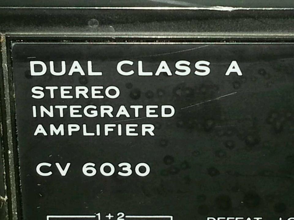 DUAL CLASS A CV 6030, Stereo Integrated Amplifier, toll