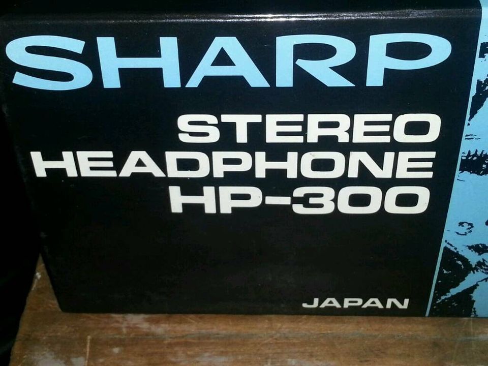 SHARP HP-300 Stereo Headphone/Kopfhörer; NEU&OVP!