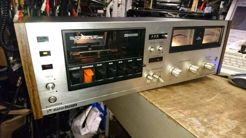 RANK ARENA C900, Stereo Cassette Tape Deck, Cassetten-Deck, Holzd