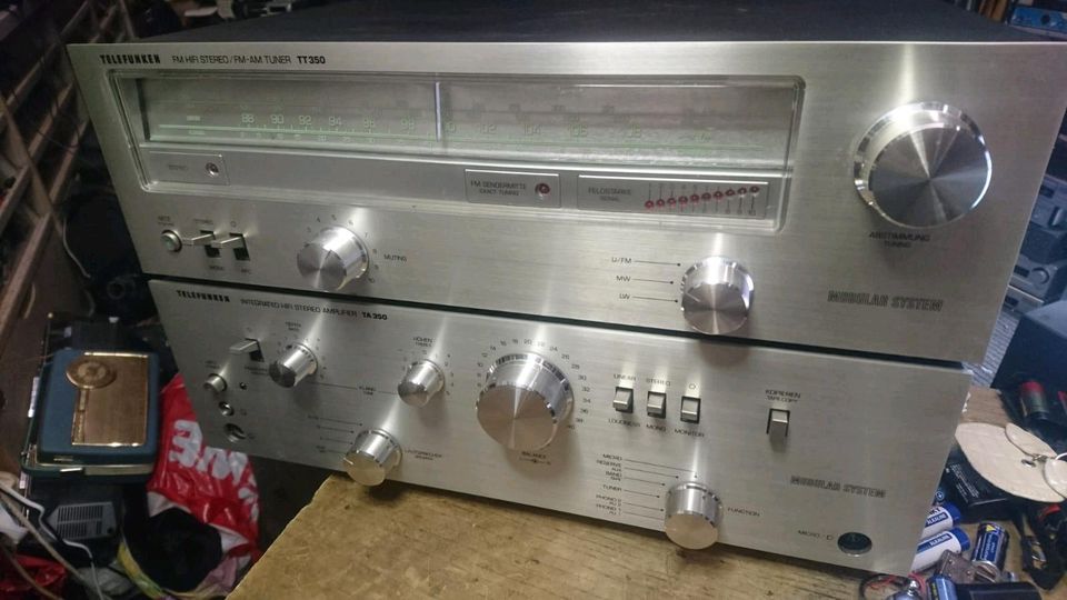 TELEFUNKEN TA350 Amplifier (DEFEKT) + TT350 Tuner,