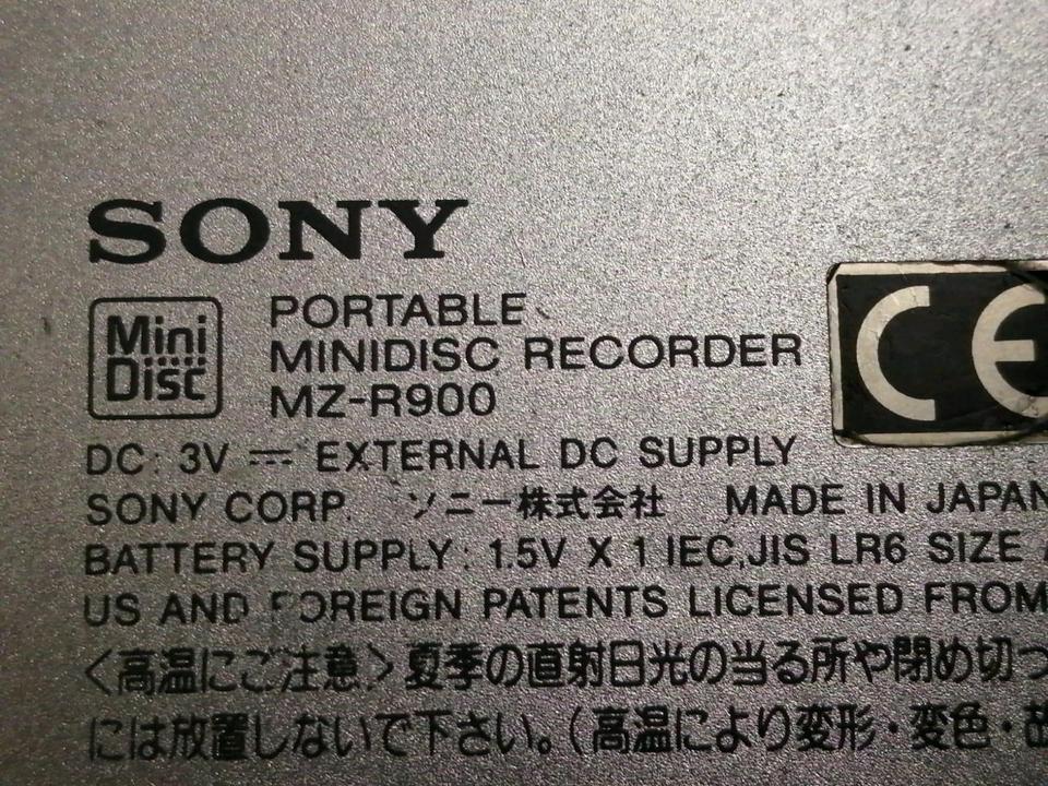 SONY MZ-R900, Portable Minidisc-Recorder mit Zubehör!!!