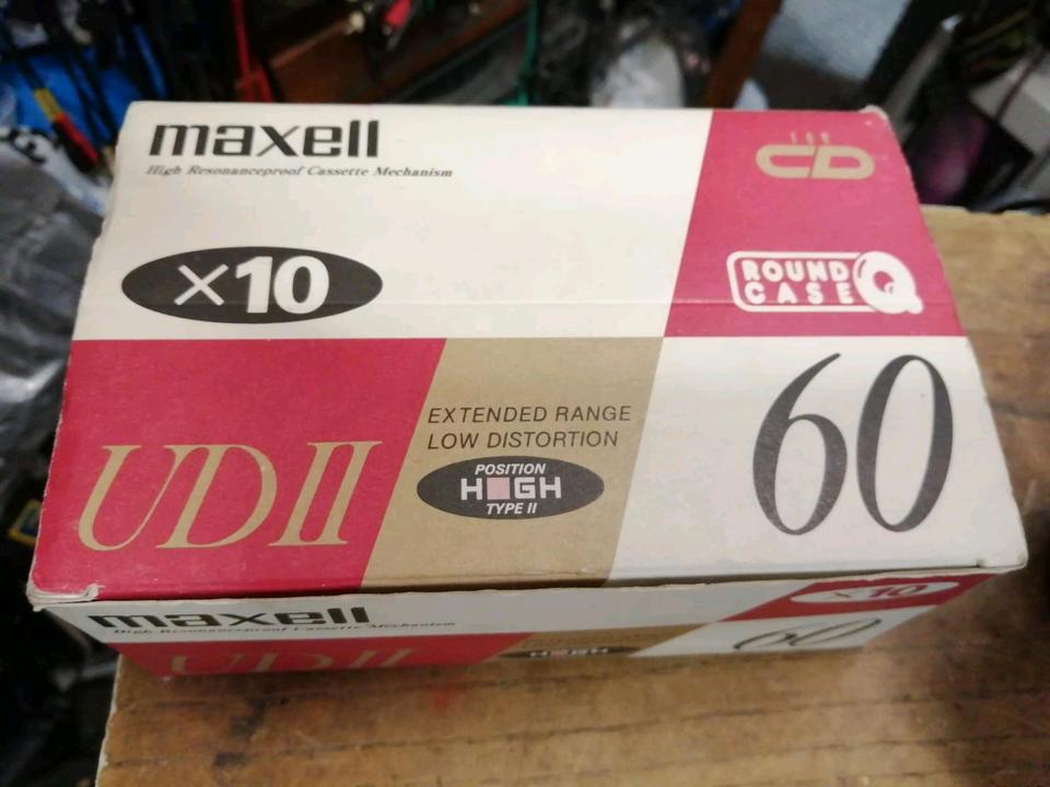 MAXELL UDII 60, Audio-Cassetten, 1 Packung mit 10 Stück, NEU und!