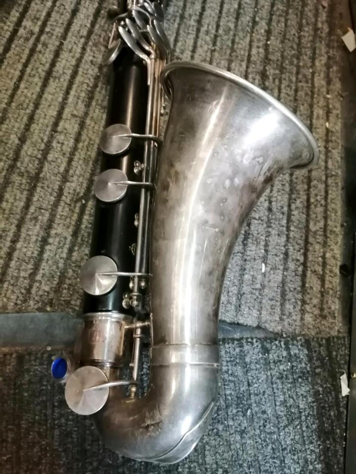 Bass-Klarinette "SELMER" V 5284, alt, französisch!!