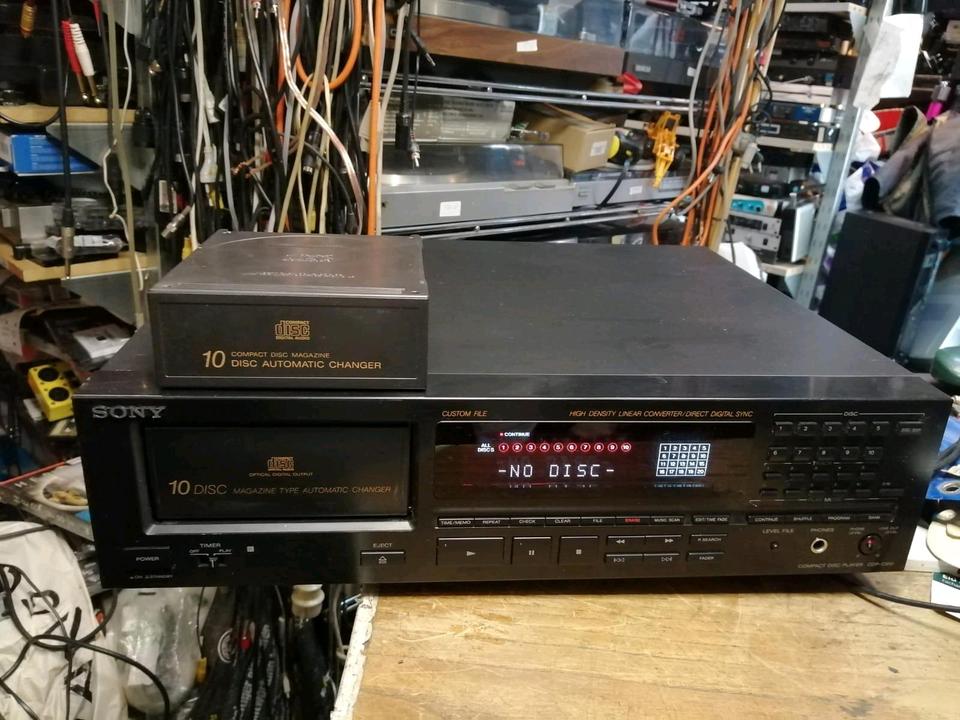 SONY CDP-C910, 10fach-Wechsler-CD-Player, guter Zustand!!!