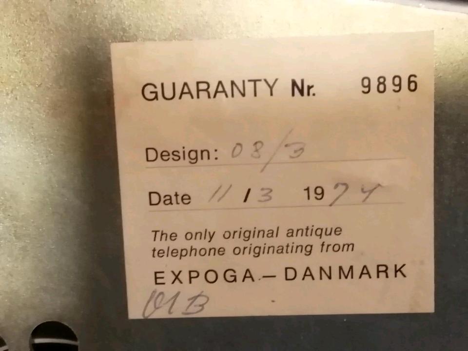 EX POGA - DANMARK, altes Telefon aus Dänemark!!!