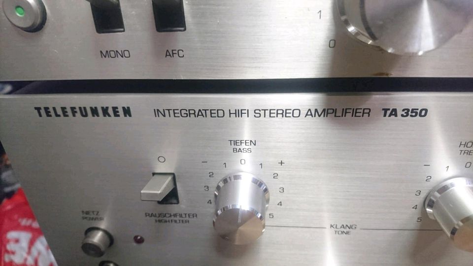 TELEFUNKEN TA350 Amplifier (DEFEKT) + TT350 Tuner,