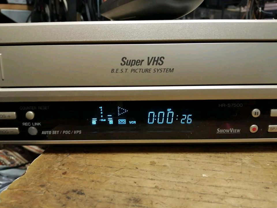 JVC HR-S7500E, Videocassettenrecorder!