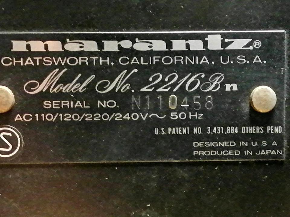 MARANTZ Model No. 2216B, Receiver!!