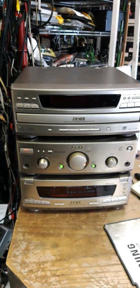 AKAI AX-810 + AKAI TC-813R, Verstärker/Cassetten-Deck,CD-Player