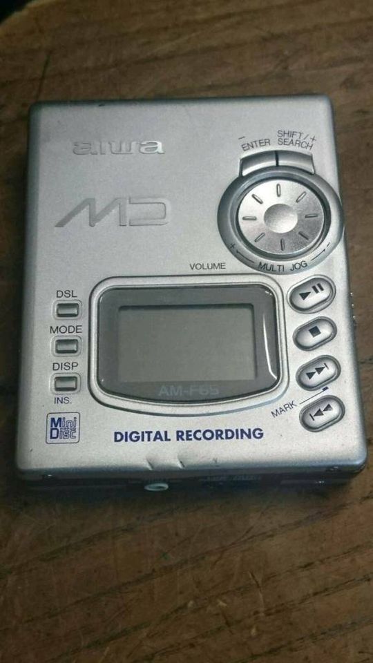 AIWA AM-F65, Minidisc-Recorder mit Zubehör, guter Zustand!