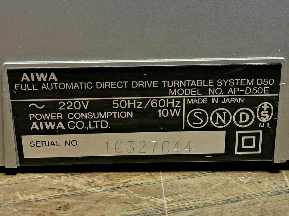 AIWA AP-D50E, Plattenspieler + ORTOFON Nadelsystem!!