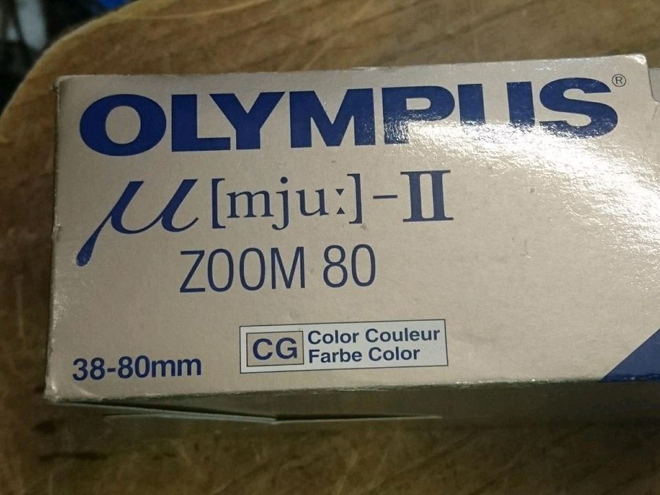 OLYMPUS MJU-II Zoom 80, Analog-Kamera, Blitz geht NICHT!!