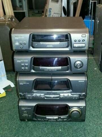 TECHNICS Stereo Anlage: Tuner, CD, Cassette, Processor, toll!