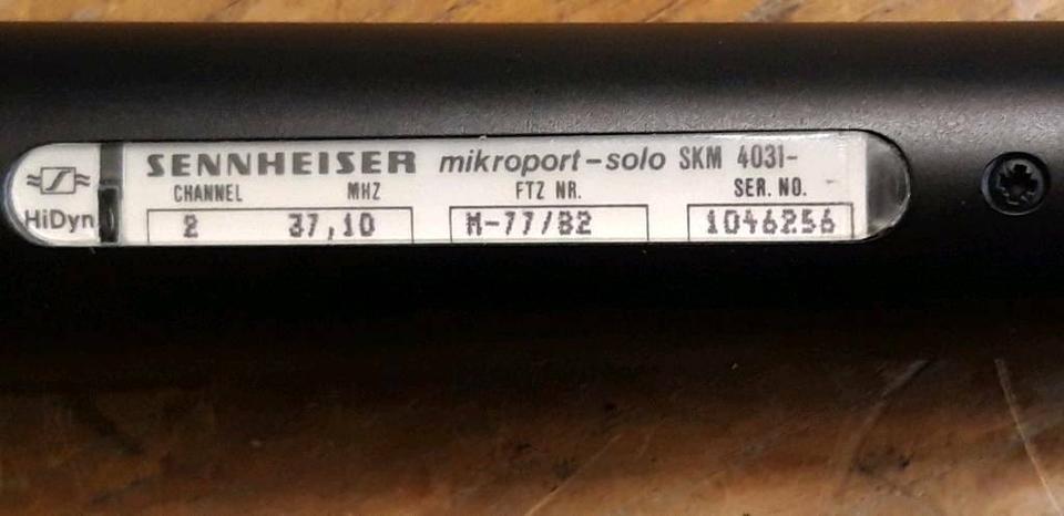 SENNHEISER EM200 Sender+SENNHEISER Black Fire 4031 Mikrofon