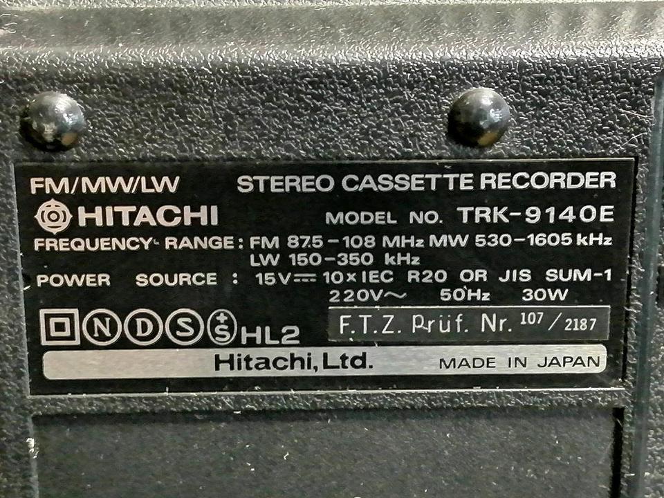 HITACHI TRK-914OE, Radio-Cassetten-Recorder, etwas DEFEKT!!!
