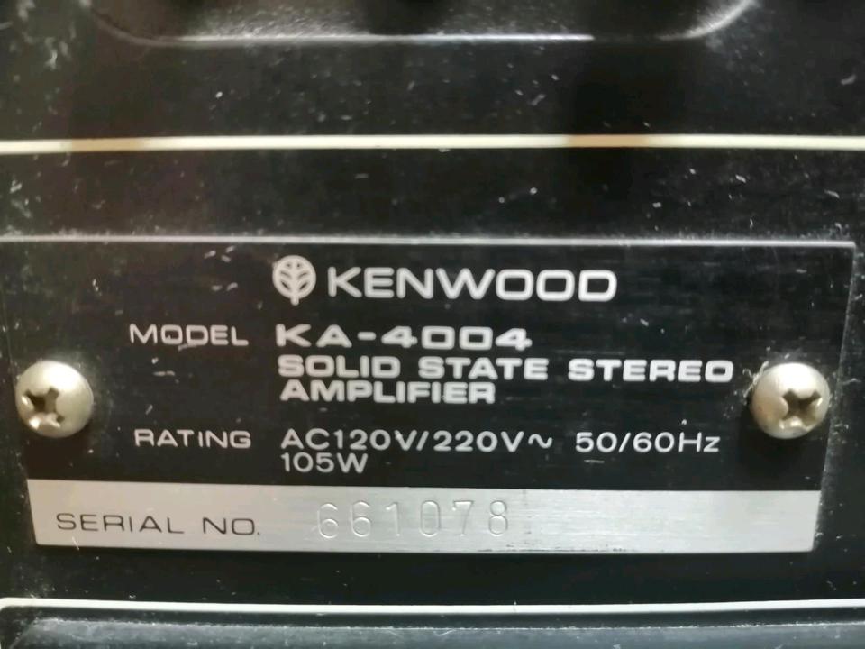 KENWOOD KA-4004, Amplifier!!