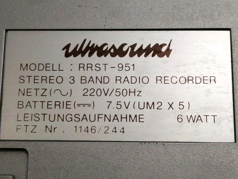 WHASOUND RRST-951,Radio-Cassetten-Recorder, guter Zustand!!