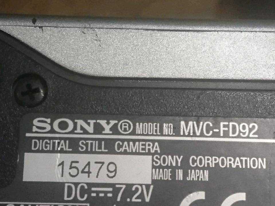 SONY MVC-FD 92, Disketten-Kamera mit Zubehör!!