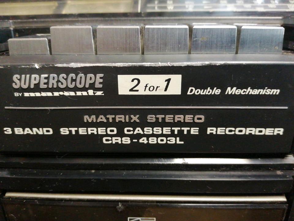MARANTZ Superscope CRS-4803L, Radio-Cassetten-Recorder!!