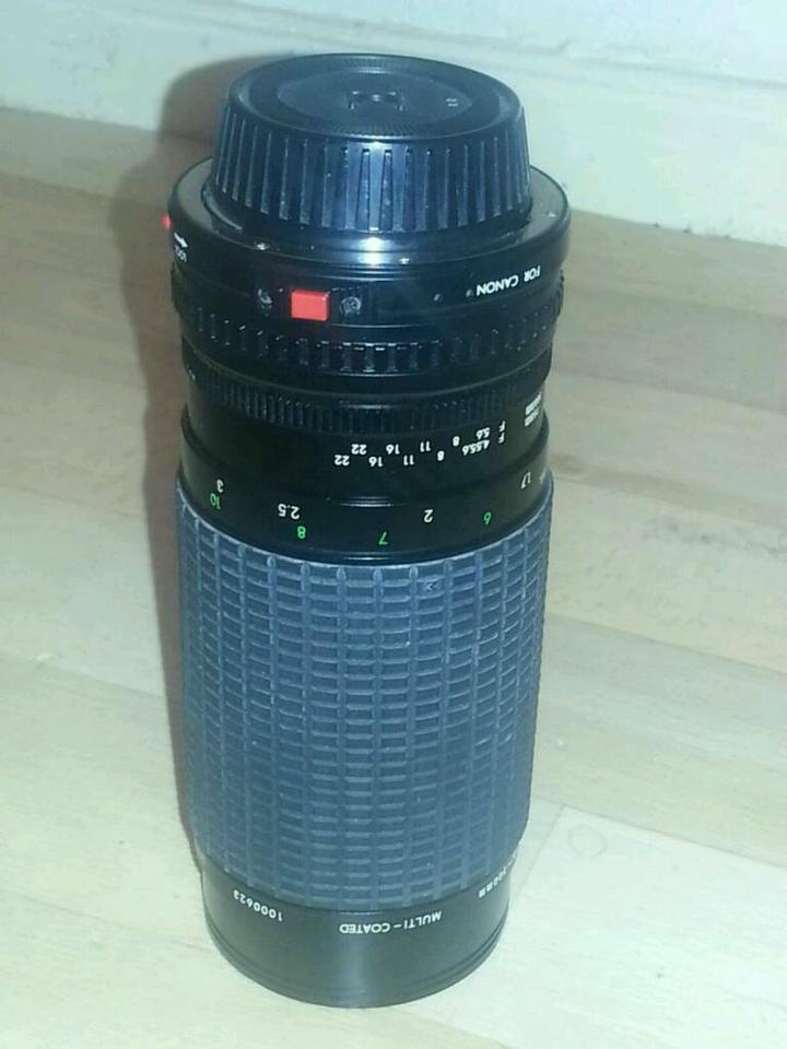 SIGMA ZOOM -2 II; 1:4.5 ~ 5.6/f = 75 ~ 300 mm; OBJEKTIV für CANON