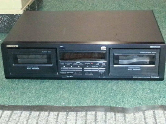 ONKYO TA-RW244; Stereo Cassetten Tape Deck, Doppel-Deck