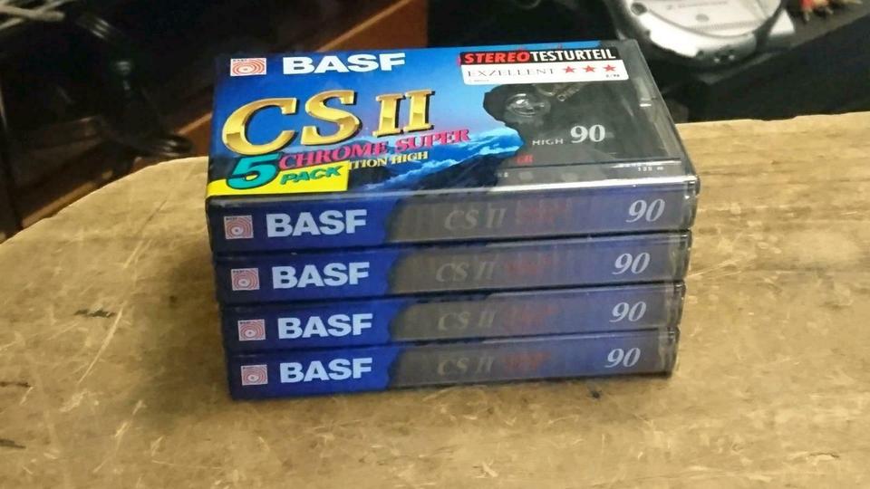 5 verschiedene Audio-Cassetten von BASF, NEU & OVP!!