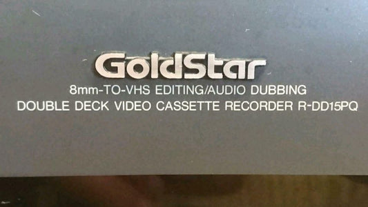 GOLDSTAR NO. R-DD15PQ, VHS-Videorecorder/Video 8 Player, DEFEKT!