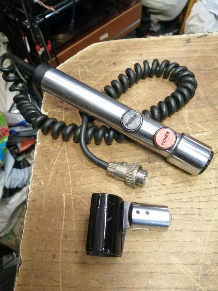 PEIKER DD 112TFR, Mikrofon, 200 Ohm, Kabel mit alten Stecker!!  XXXXXXXXX