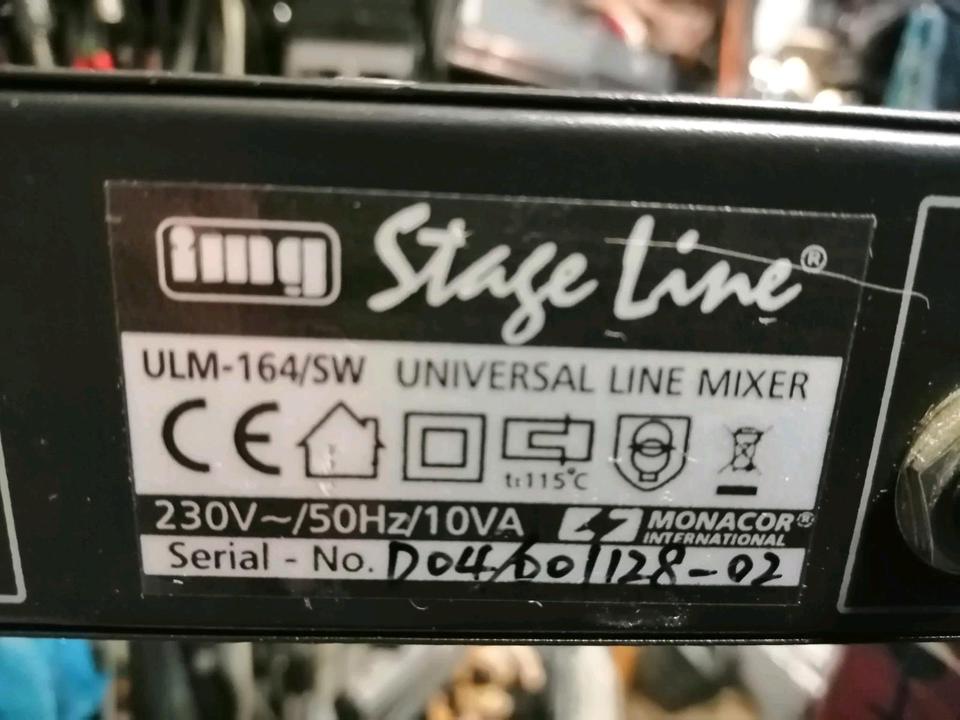 IMG STAGE LINE ULM 164, SW Mischpult!!!