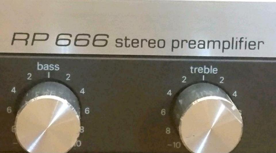 SIEMENS RP 666, Stereo Preamplifier/Vorverstärker