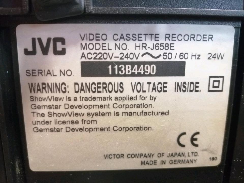 JVC HR-J658E, Videocassettenrecorder, DEFEKT!!!