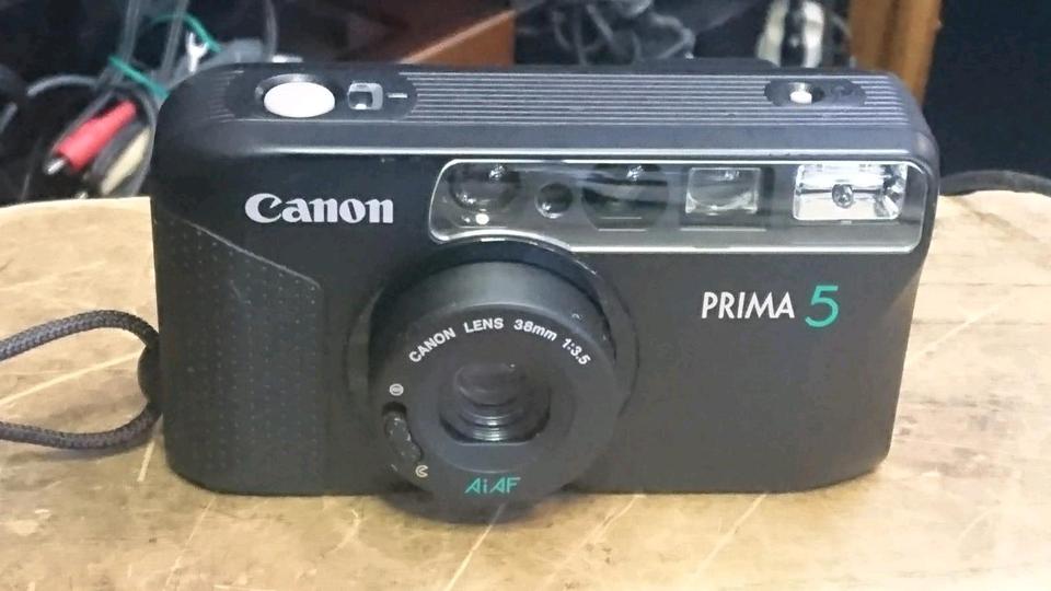 CANON PRIMA 5, Analog-Kamera mit Original-Tasche!