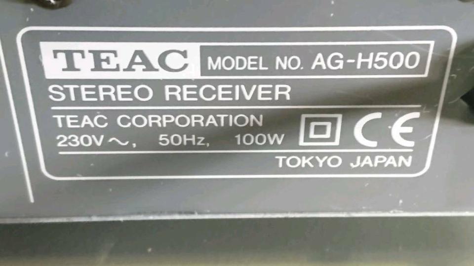 TEAC-Anlage: AG-H500 Receiver+PD-H570 CD-Multi Player, ohne Boxen