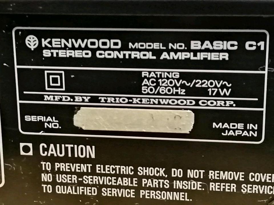 KENWOOD BASIC C1, Stereo Control Amplifier/Vorverstärker!!!