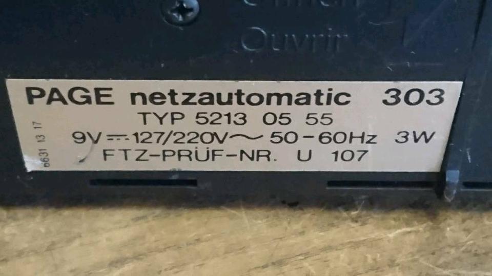 PAGE Netzautomatic 303, Radio Typ 52130555, guter Zustand! Toll