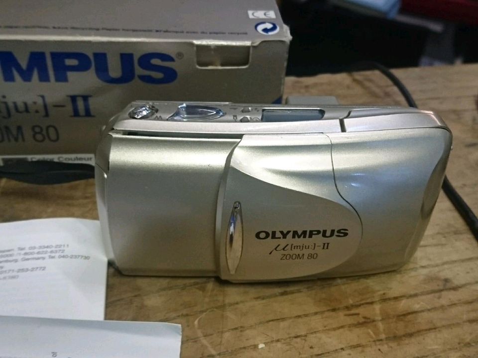 OLYMPUS MJU-II Zoom 80, Analog-Kamera, Blitz geht NICHT!!