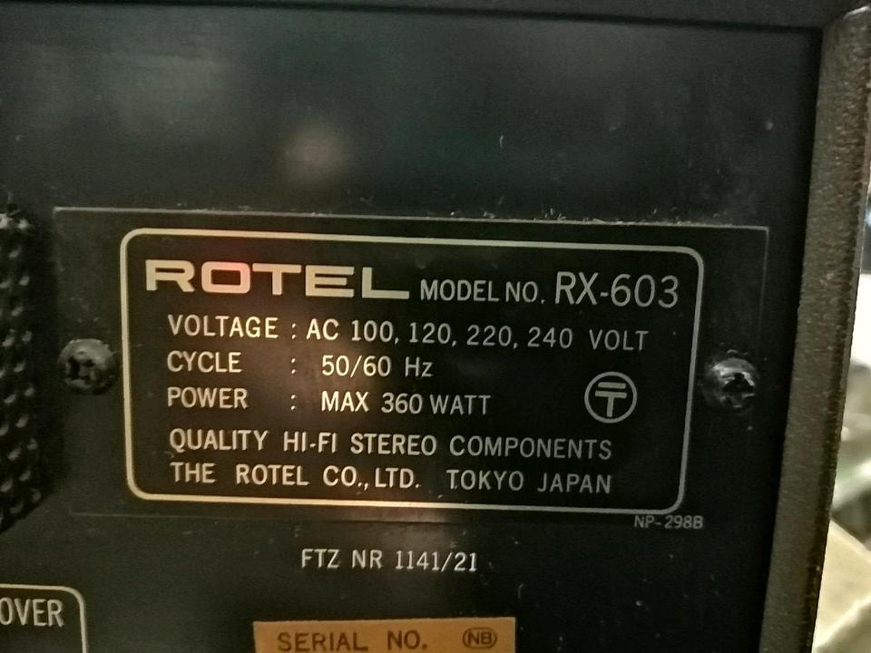 ROTEL RX-603, Receiver!!!