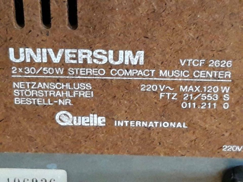 UNIVERSUM VTCF 2626 Stereo Compact Music Center