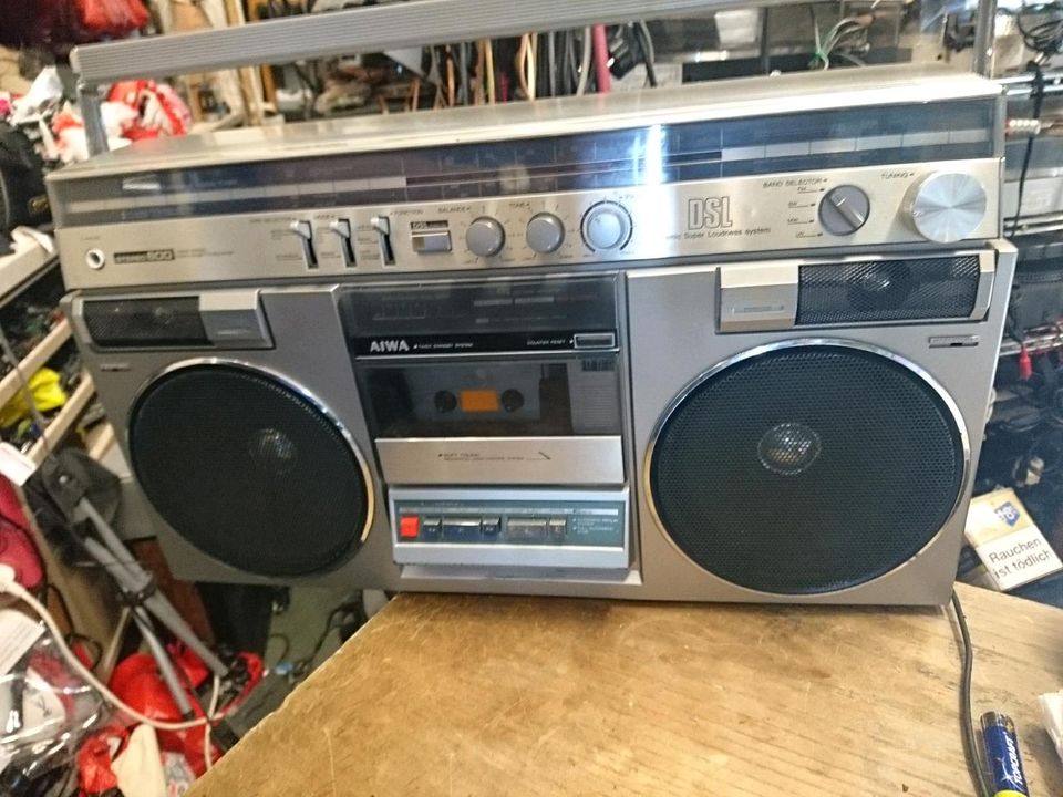 AIWA CS-600E, Radio-Cassetten-Recorder, etwas DEFEKT!!