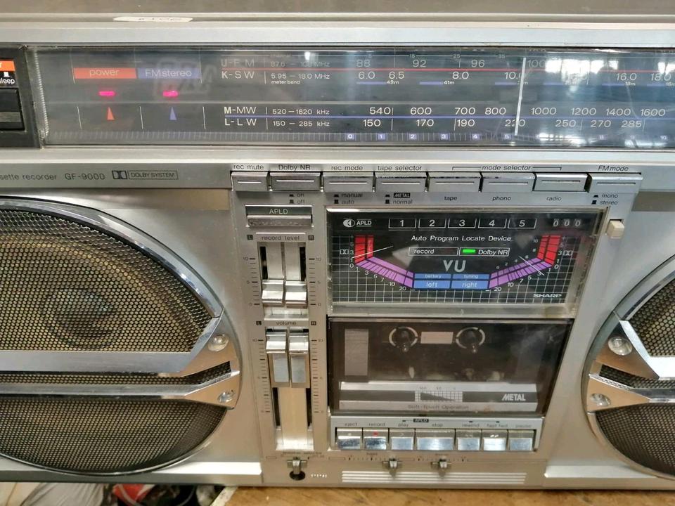 SHARP GF-9000H, Stereo Radio-Cassetten-Recorder/Ghettoblaster!!!