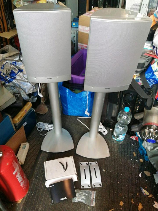 LOEWE L 82 HF, 2 Aktiv-Boxen mit Ständer + Zubehör!!
