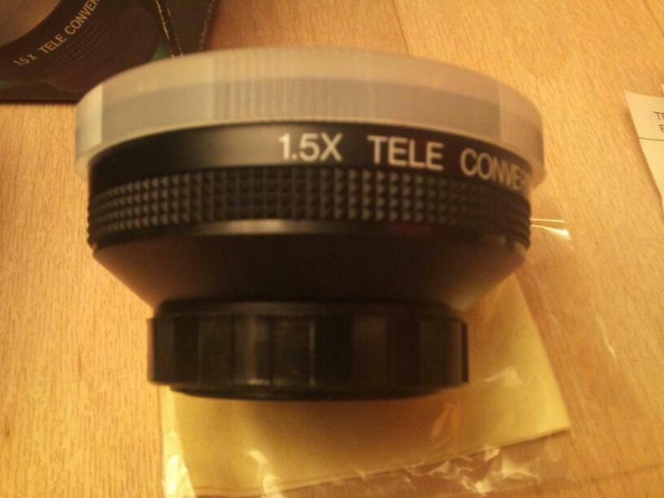 1x5 TELE CONVERTER LENS für Videocamera CCT-1552, NEU & OVP!