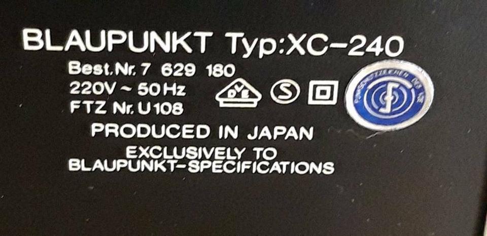 BLAUPUNKT Typ: XC-240, Cassetten-Deck, etwas DEFEKT!!