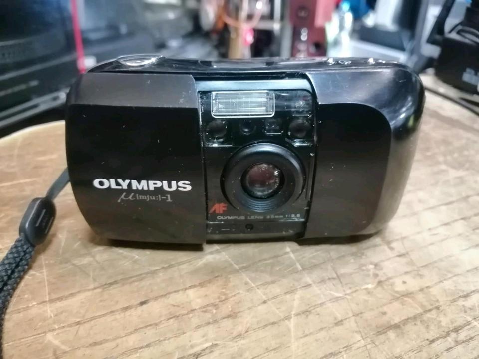OLYMPUS Mju-1 Analog-Kamera mit 2 Displays, DEFEKT!!
