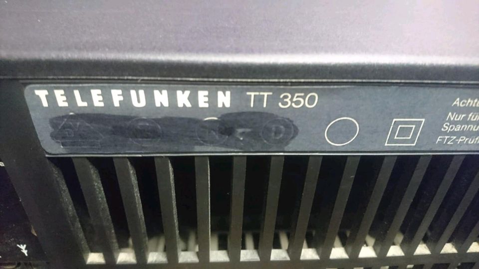 TELEFUNKEN TA350 Amplifier (DEFEKT) + TT350 Tuner,