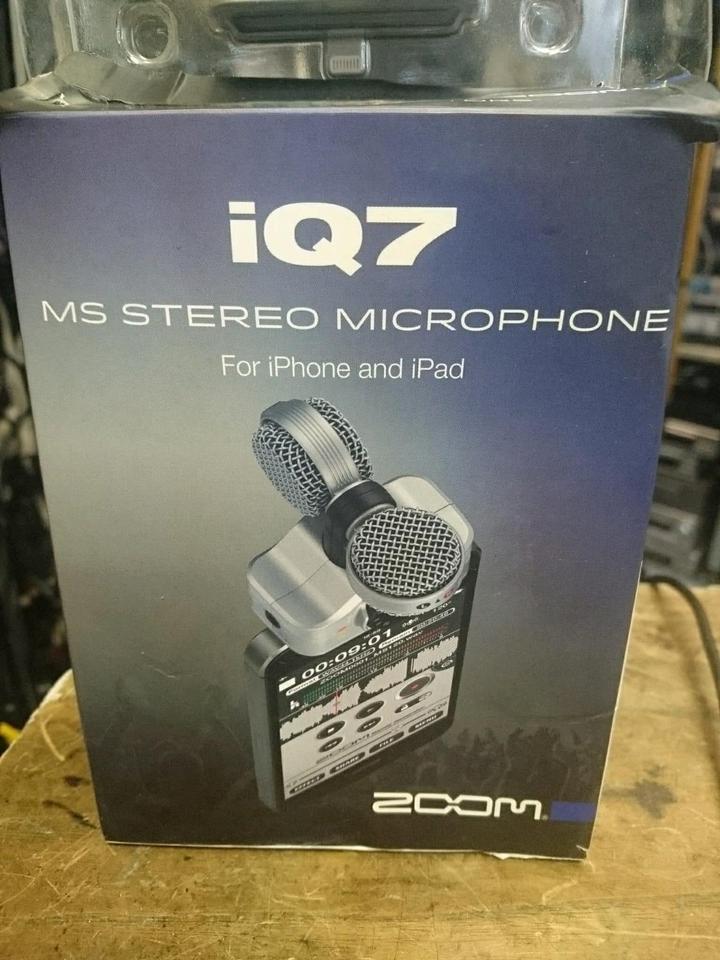 IQ7 ZOOM Ms Stereo-Mikrofon für IPhone und IPad!! Neu & OVP!!