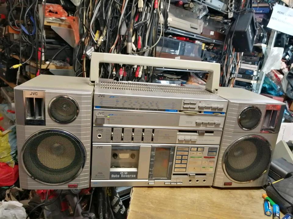 JVC PC-R55LD, Radio-Cassetten-Recorder, etwas DEFEKT!!!