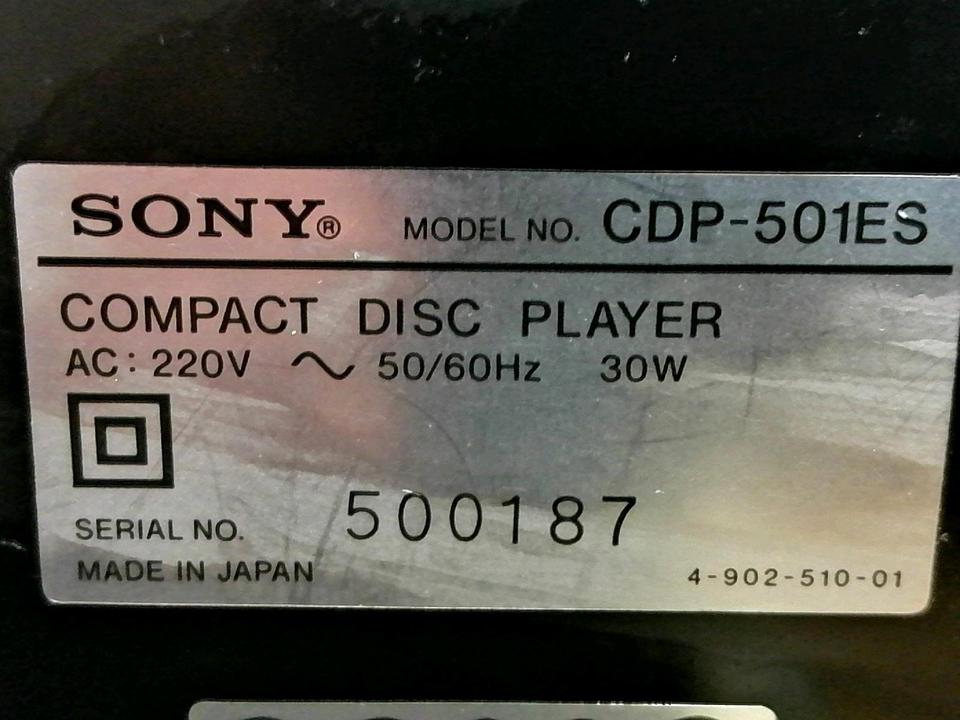 SONY CDP-501ES, CD-Player OHNE Fernbedienung, guter Zustand!!