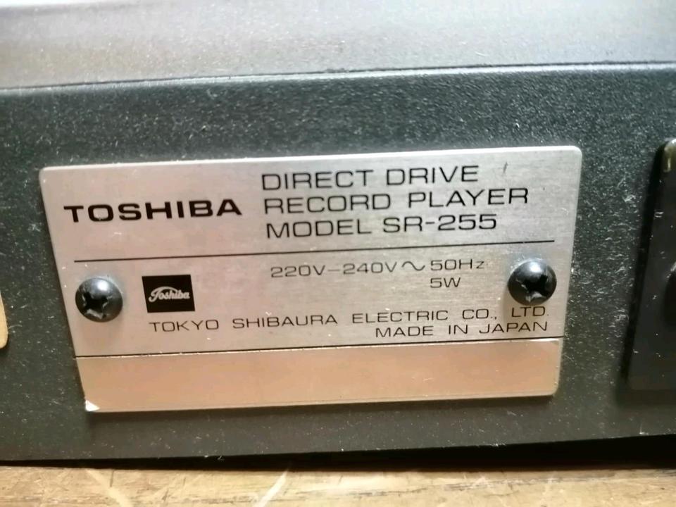 TOSHIBA SR-255, Plattenspieler mit Original-Nadelsystem!